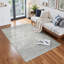 Tapis lavable à rayures rétro antidérapant (beige)-471381064-490636261