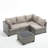 5 Piece Modular Patio Conversation Sets, Sectional Seating Group with Cushions-1368439403-1365421409