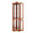 Lighted Glass Display Curio Cabinet With Tempered Glass Doors And Shelves, Elegant Corner Storage For Living Room And Bedroom-1570865298