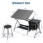 Metal Base Drafting Table