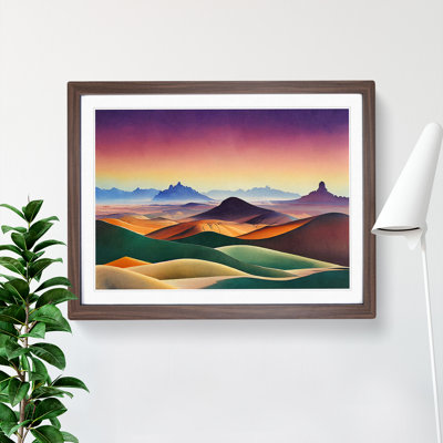 XH1022-6144X Modern Mountain Landscape Vol.2 1 Piece Single Picture Frame Wall Art
