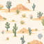 Papier peint nature paysage désertique cactus