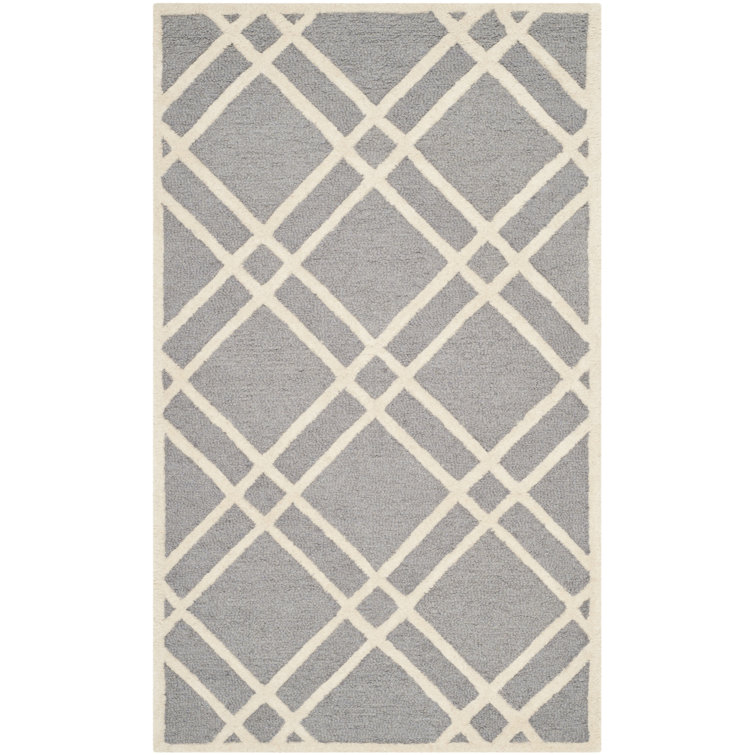Deedgra Hand Tufted Wool Geometric Rug