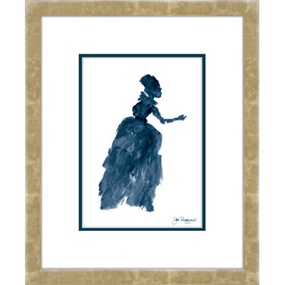 «Venetian Portrait Lady 1», peinture sur papier encadrée