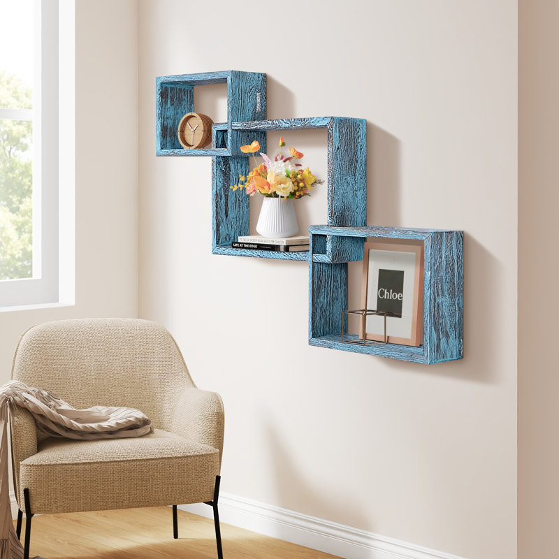 Floating Shelves For Wall, Blue