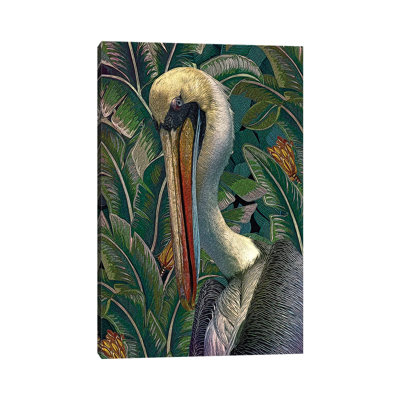 Primal Pelicana by Steve Hunziker - Wrapped Canvas Painting