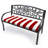 48" x 18" Outdoor Bench Cushion with Ties-1557750511