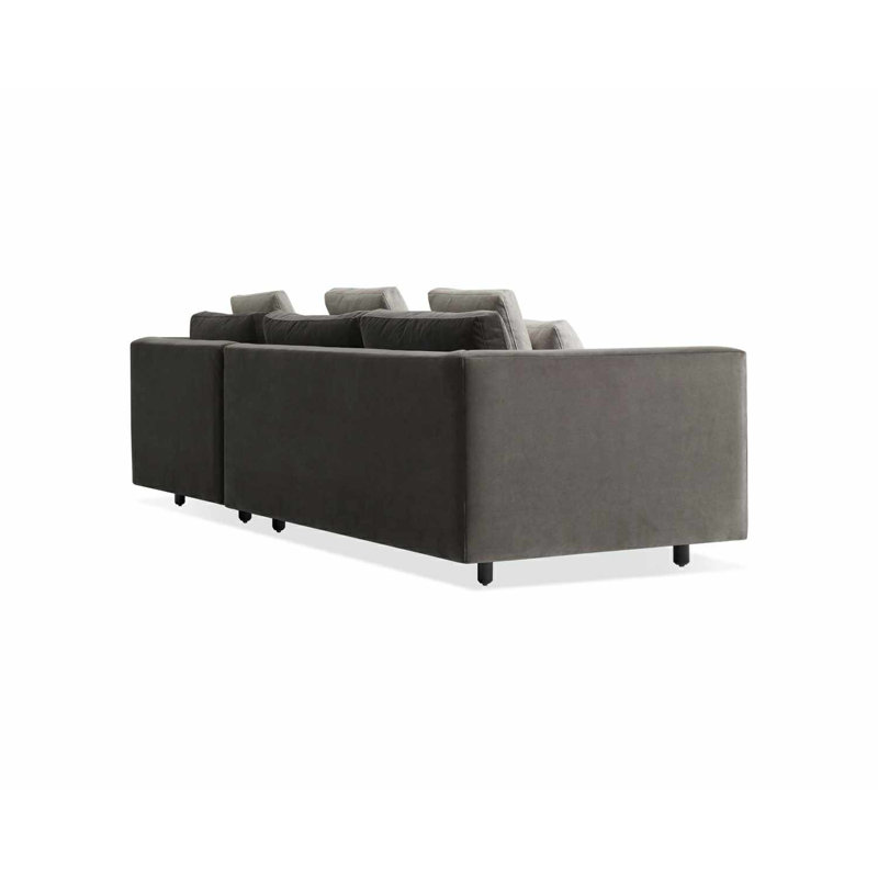 Hands Down Chaise Sectional, Landa Stone, Right Hand Facing