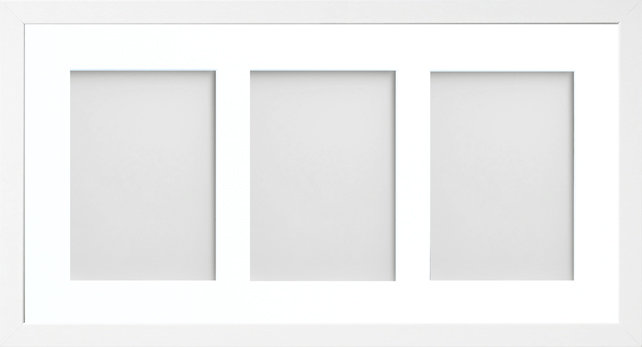 Albarran Matte Picture Frame with Mat, White, 5cm x 7cm