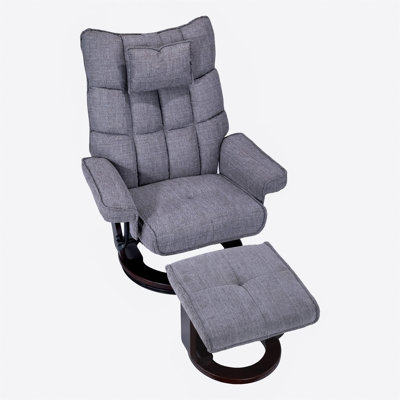 8-Point Massage Recliner With Ottoman