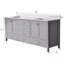 Meuble-lavabo autoportant à double cuve avec comptoir, armoire de rangement en bois massif-758820768-758820771