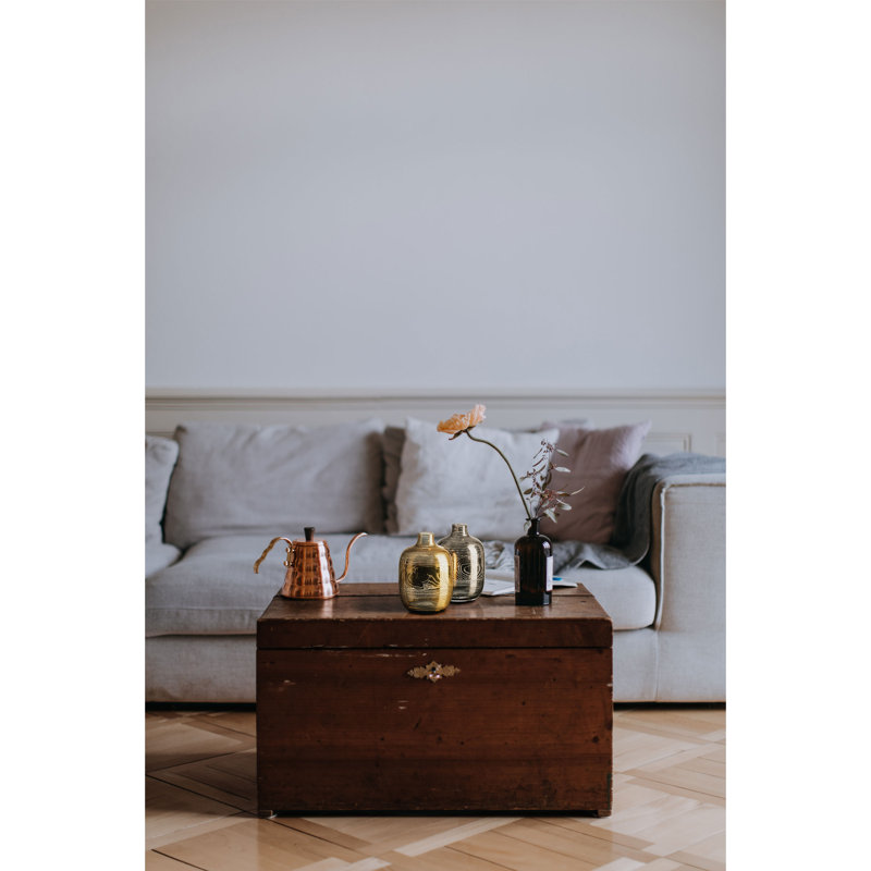 Barteld Wood Table Vase, Gold 