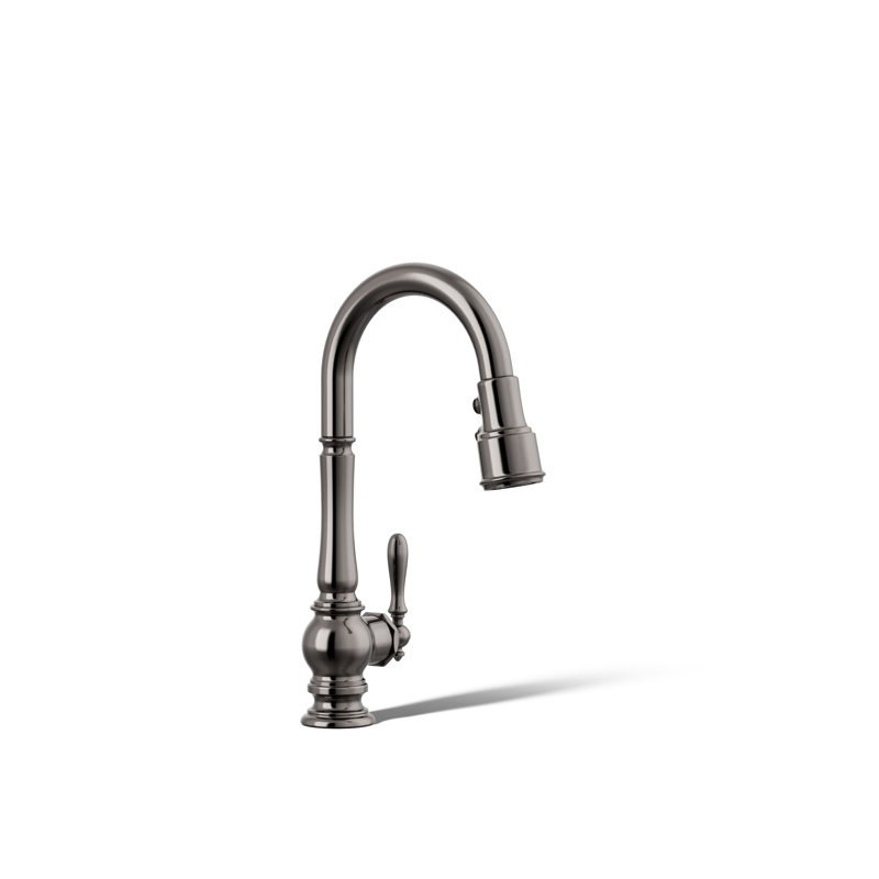 Artifacts® Pull Down Bar Faucet with Accessories, Vibrant Titanium