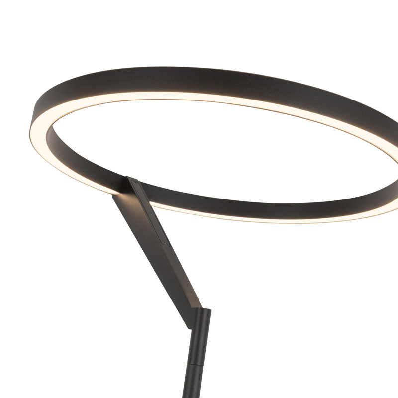 Roda LED Torchiere Floor Lamp, Black