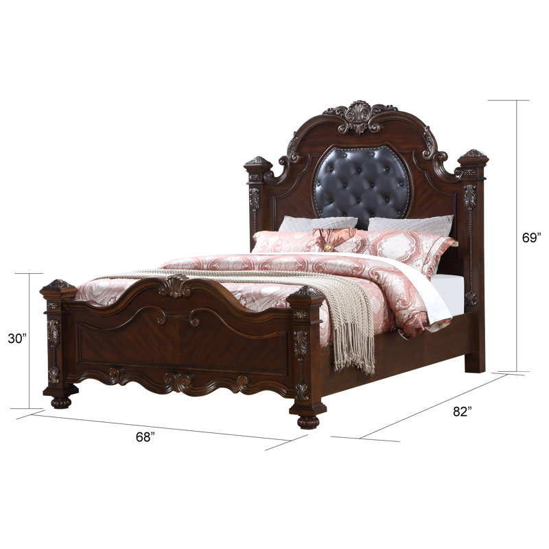 Ensemble de chambre à coucher 4 pièces Lashonia, Grand lit