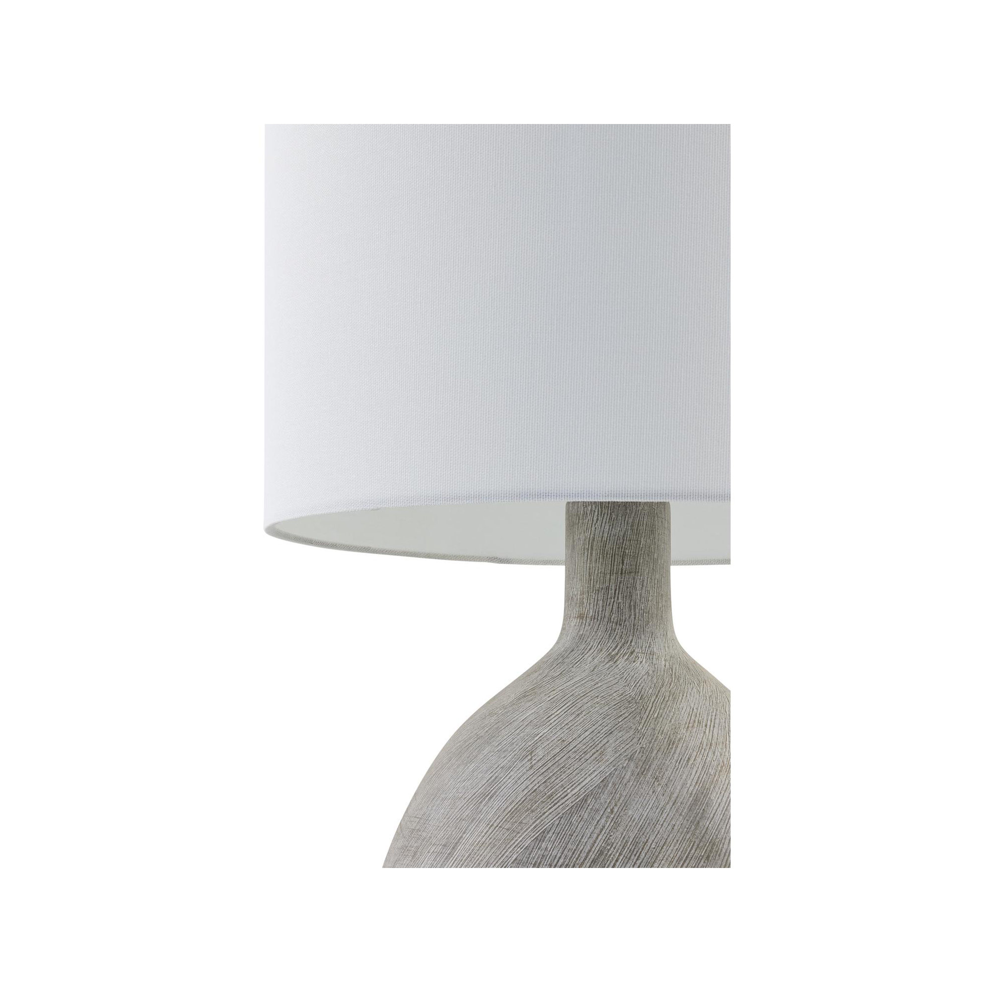 Hirotada Table Lamp, White, Dark Gray