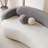 Dark grey curved negotiating sofa-106445589-106445591