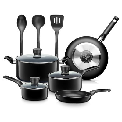 11 - Piece Non-Stick Aluminum Cookware Set