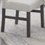 Ensemble de 2 chaises d'appoint Parsons en tissu gris clair avec pieds en bois gris Luna