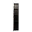 Armoire autoportante noire dans la cuisine et la salle à manger. Tablettes. 13,45 x 11,6 x 74,97, 56,59 lb Élégant et fonctionnel. Armoire de chambre, noir. Deux portes au design élégant. Fabriqué