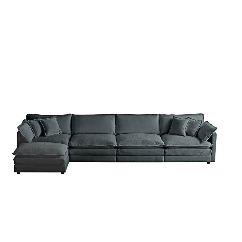 Canapé modulaire modulaire avec repose-pieds