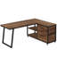 Bureau de travail spacieux, bureau d'ordinateur, bureau en L