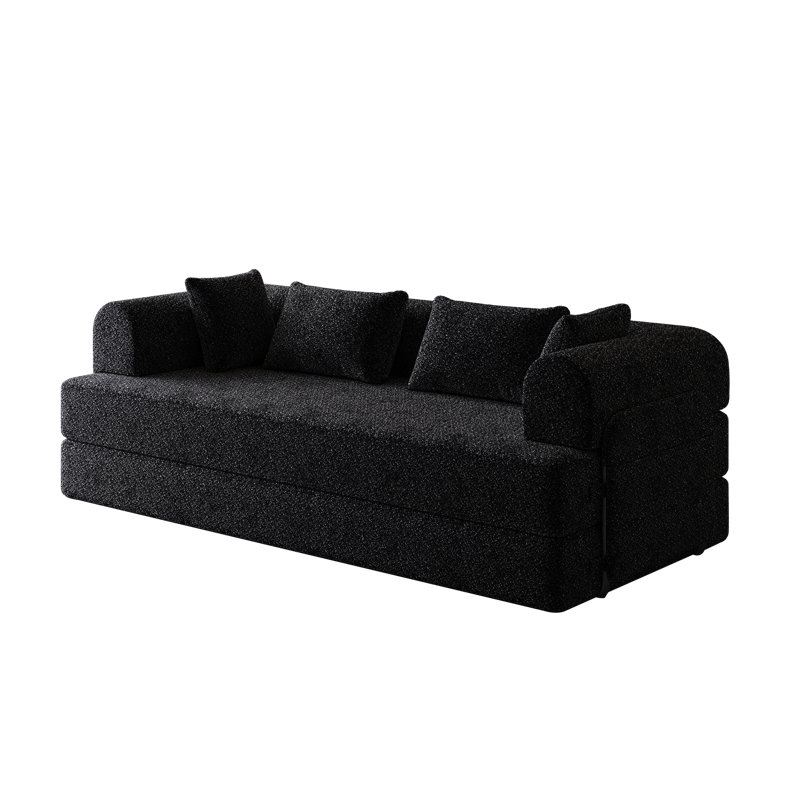 Canapé-lit convertible Boneless, Noir
