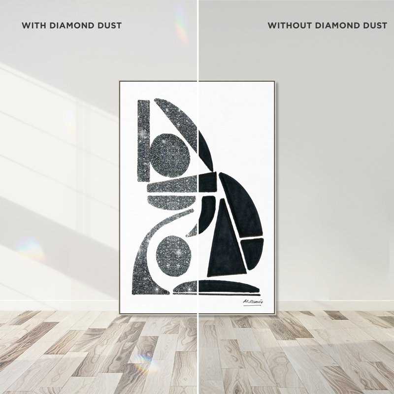 Manuel Roman - Abstracto Print by Oliver Gal, 31"H x 21"W, Silver Floater Frame
