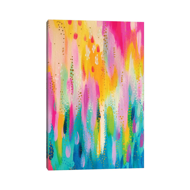 No. 9 par EttaVee-impression d’art graphique, Pas de tapis, H 26 po x l 18 po x P 1,5 po, Toile tendue