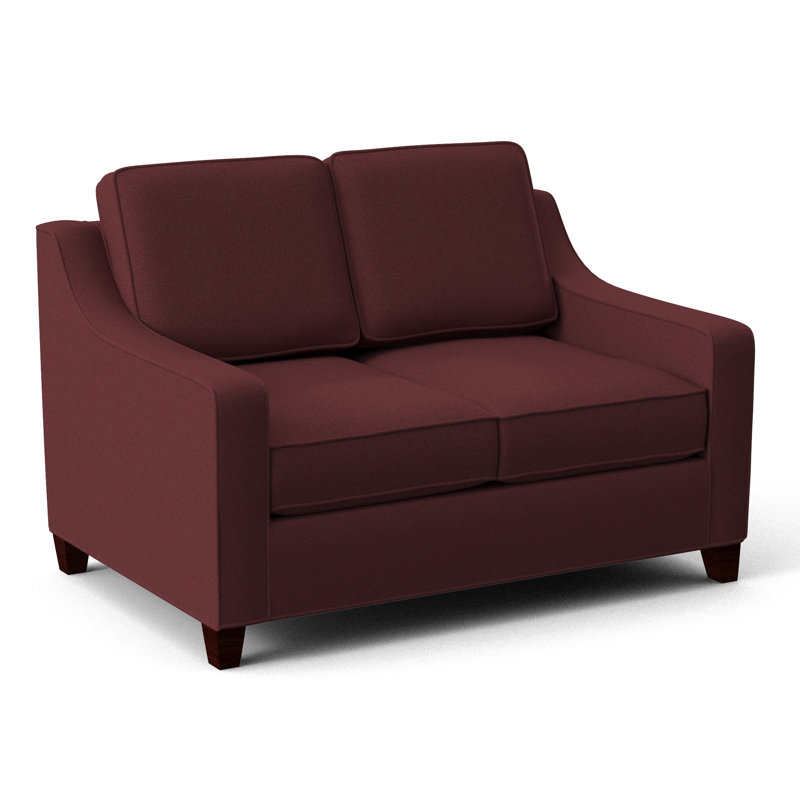 Clark 54" Square Arm Sofa Bed, Archetype Admiral, Empire Mahogany
