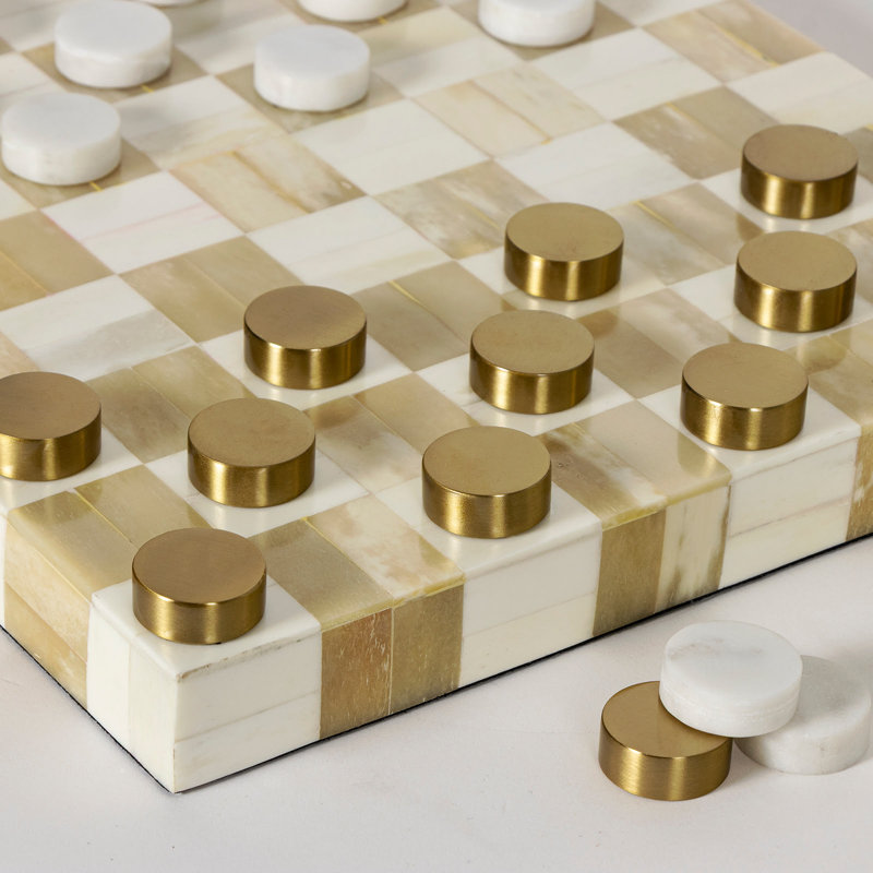 Ensemble de jeu Bennett Checker (naturel)