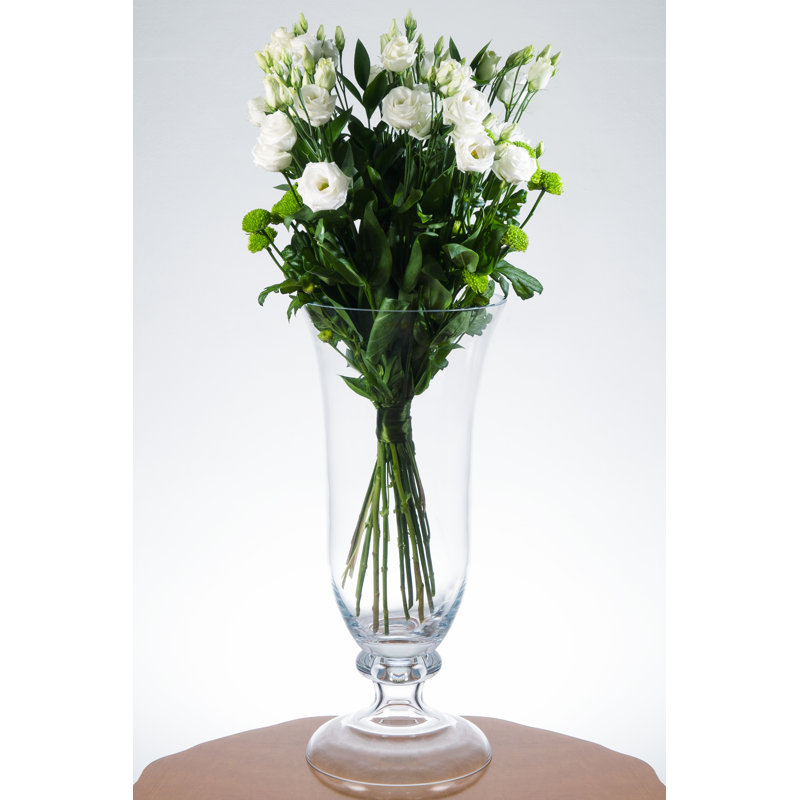 Luminous Glass Table Vase, 22" H x 8.5" W x 8.5" D