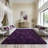 8x10 ft Grape Purple Shag Area Rugs for Living Room, Non-Slip Indoor Modern Plush Shag Carpets-1976227533
