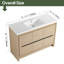Meuble-lavabo simple 48 po avec plateau en résine-1582397055