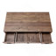 Bureau d'ordinateur, bureau personnel, ordinateur portable, tiroirs de rangement, L 48 po, bureau, stratifié brun, métal noir, transitionnel