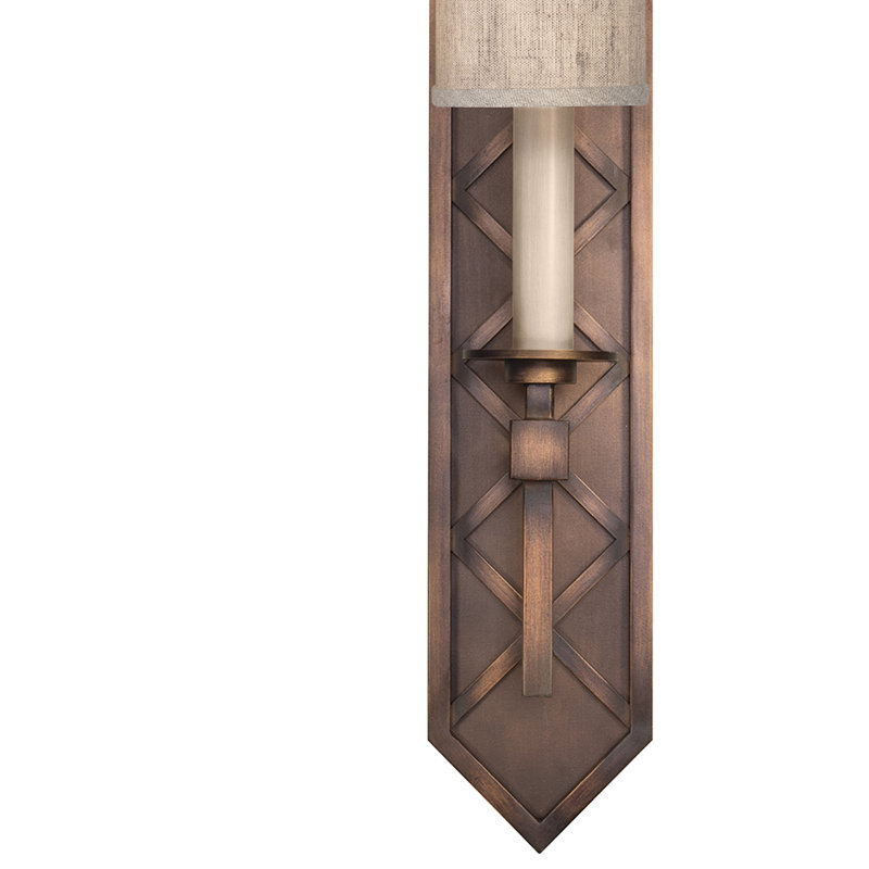 Cienfuegos 1 - Light Candle Wall Light, Antique Bronze