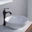 Lavabo de salle de bain vasque circulaire en céramique-5991495