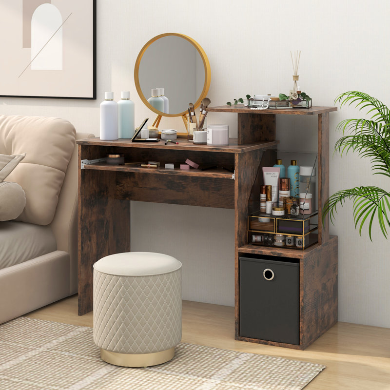 Daxten Computer Desk, Brown