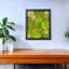 Décoration murale mousse préservée 16 po x 13 po, art de verdure naturelle, suspension murale en bois, plaine