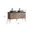 Ensemble de meuble-lavabo double 60 "avec miroir Nord