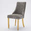Chaise de salle à manger rembourrée haut de gamme à dossier haut avec pieds en bois massif (lot de 2)-1235107568-1235107570-1235107576