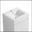 20''Bathroom Vanity White (Without Ceramic Basin)