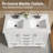 48" Double Bathroom Vanity Set with Carrara White Engineered Quartz Top, Undermount Sinks, Soft-Close Doors and Drawers-1443507826