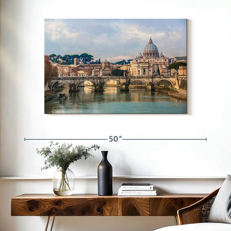 Ravi à Rome, H 26 po x l 39 po