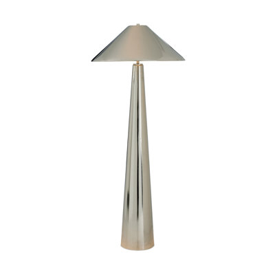 Romani Floor Lamp-Nickel