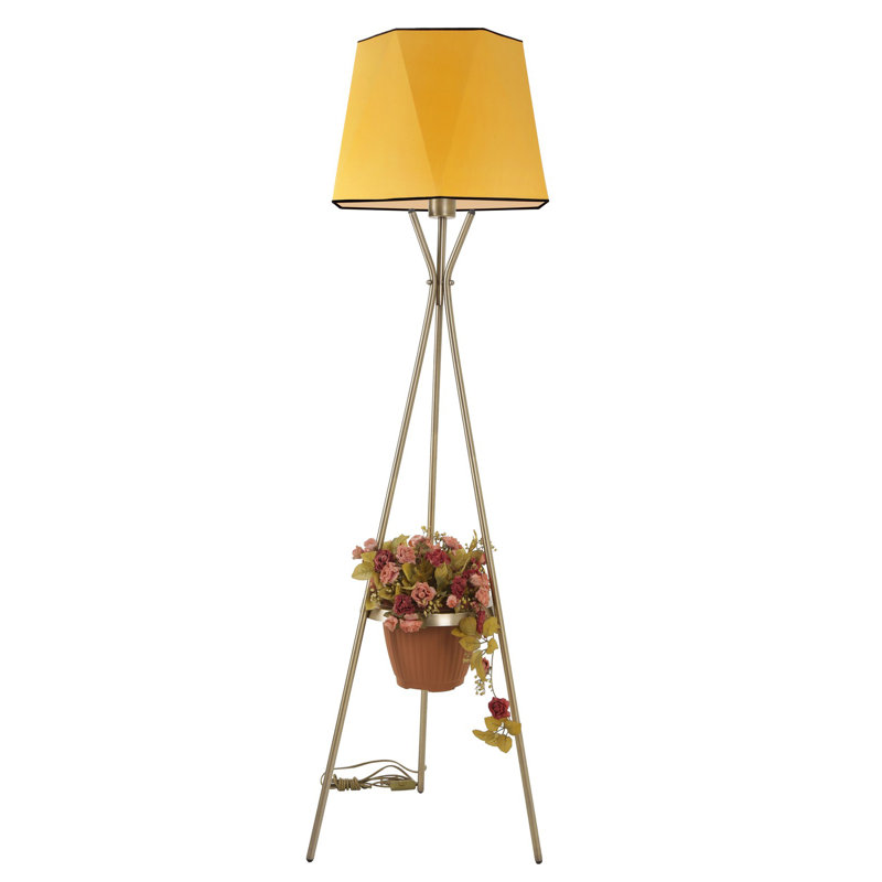 Lampe trépied 65 po Horicon, Moutarde