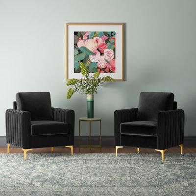 Gillette Upholstered Velvet Club Chair