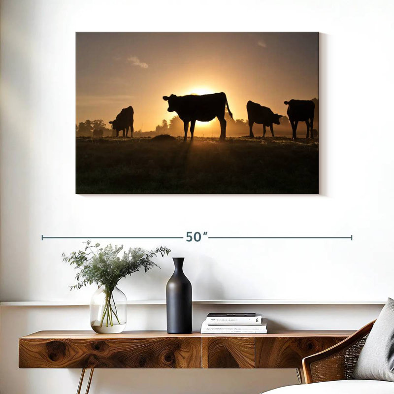 Cow Silhouettes, 26" H x 39" W