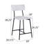 Tabouret de comptoir 24,25 po Lublegav