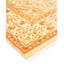 Tapis unique ivoire / orange / rouge noué à la main 4 pi 3 po x 5 pi 8 po Vang Mogul
